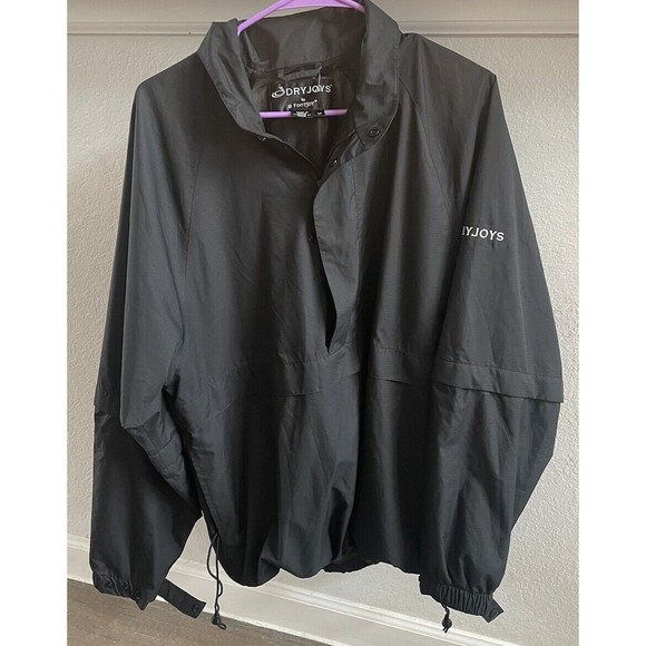 Veste De Pluie Golf FootJoy Dryjoys Hydrolite Taille 3XL - Noire, Convertible - Occasion